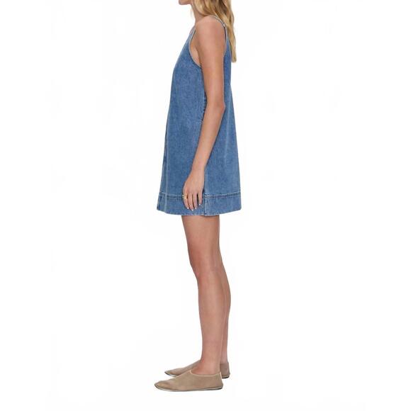 NEW PISTOLA women's tavi denim mini dress in palms - Picture 4 of 7